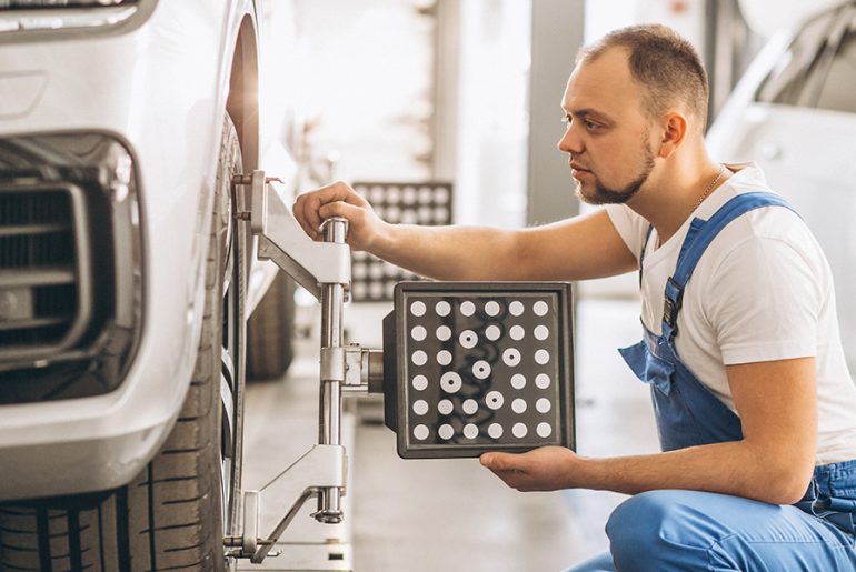 Service tire monitor system